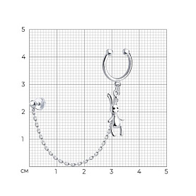 Серьга SOKOLOV - Серебро 925, Эмаль (арт. 94170231)