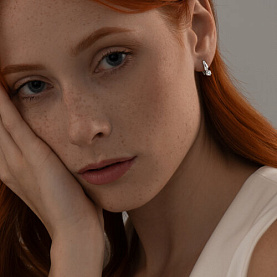 Серьги SOKOLOV - Серебро 925, Фианит (арт. 94025658)