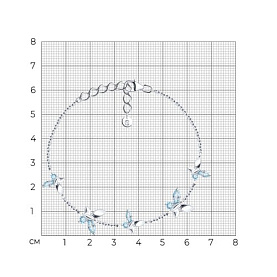 Браслет SOKOLOV - Серебро 925, Топаз (арт. 92050167)