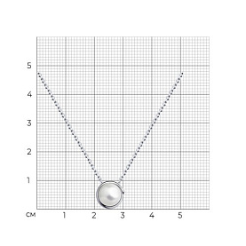 Колье SOKOLOV - Серебро 925, Жемчуг синтетический (арт. 94070495)