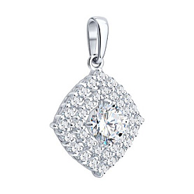 Подвеска Diamant - Серебро 925, Фианит (арт. 94-130-02397-1)