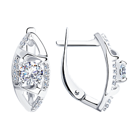 Серьги Diamant - Серебро 925, Фианит (арт. 94-120-00733-1)