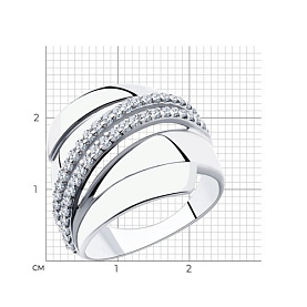 Кольцо Diamant - Серебро 925, Фианит (арт. 94-110-00425-1)