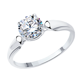 Кольцо SOKOLOV - Серебро 925, Swarovski (арт. 89010113)