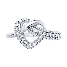 Кольцо SOKOLOV - Серебро 925, Фианит (арт. 94013840)