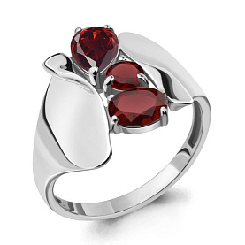 Кольцо Аквамарин - Серебро 925, Гранат (арт. 6927203.5)