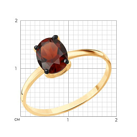 Кольцо SOKOLOV - Серебро 925, Гранат (арт. 92014646)