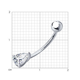 Пирсинг SOKOLOV - Серебро 925, Фианит (арт. 94060071)