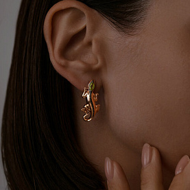 Серьги SOKOLOV - Серебро 925, Хризолит (арт. 92022605)