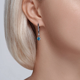 Серьги SOKOLOV - Серебро 925, Фианит (арт. 94026087)