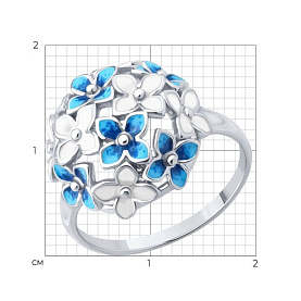 Кольцо SOKOLOV - Серебро 925, Эмаль (арт. 94014435)