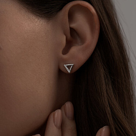 Серьги SOKOLOV - Серебро 925, Фианит (арт. 94023041)