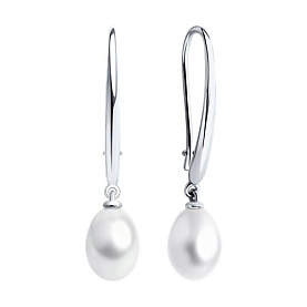 Серьги SOKOLOV - Серебро 925, Жемчуг культивированный (арт. 92022943)