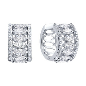 Серьги Diamant - Серебро 925, Фианит (арт. 94-120-00200-1)