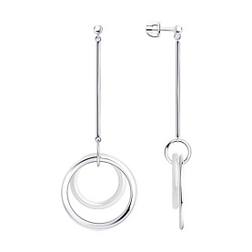 Серьги SOKOLOV - Серебро 925, Керамика (арт. 94025329)