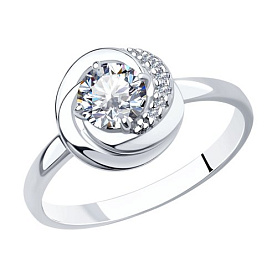 Кольцо SOKOLOV - Серебро 925, Фианит (арт. 94012691)