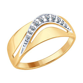 Кольцо SOKOLOV - Серебро 925, Фианит (арт. 93010704)