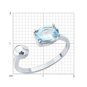 Кольцо SOKOLOV - Серебро 925, Топаз (арт. 92014930)