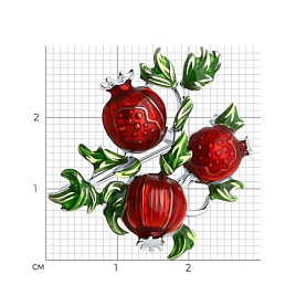 Брошь SOKOLOV - Серебро 925, Эмаль (арт. 94040298)