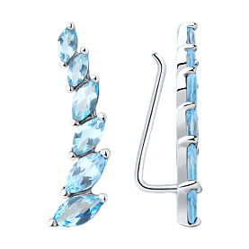 Серьги SOKOLOV - Серебро 925, Топаз (арт. 92021348)