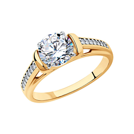 Кольцо SOKOLOV - Серебро 925, Фианит (арт. 93010789)