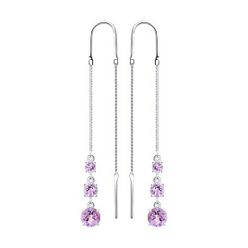 Серьги SOKOLOV - Серебро 925, Аметист (арт. 92022167)