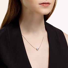 Колье SOKOLOV - Серебро 925, Swarovski (арт. 89070001)