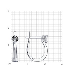 Серьги SOKOLOV - Серебро 925, Бриллиант (арт. 87020059)