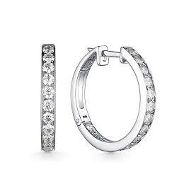 Серьги Дар - Серебро 925, Фианит (арт. С-3718рс200)