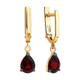 Серьги SOKOLOV - Серебро 925, Гранат (арт. 92023151)