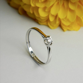 Кольцо Галатея - Серебро 925, Фианит (арт. 2875.1)