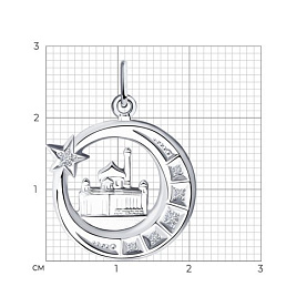Подвеска SOKOLOV - Серебро 925, Фианит (арт. 94030686)
