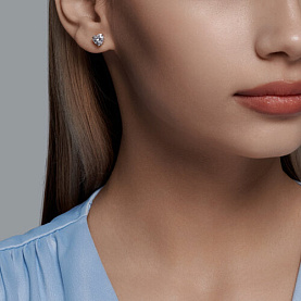 Серьги SOKOLOV - Серебро 925, Фианит (арт. 94021742)