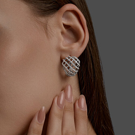 Серьги SOKOLOV - Серебро 925, Фианит (арт. 94027520)