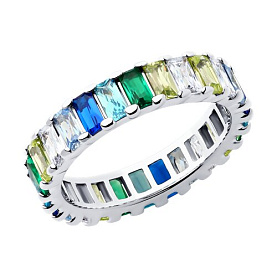 Кольцо SOKOLOV - Серебро 925, Фианит (арт. 94014106)