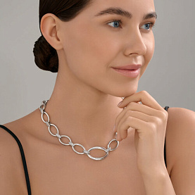 Колье SOKOLOV - Серебро 925, Фианит (арт. 94071205)