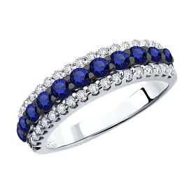 Кольцо SOKOLOV - Серебро 925, Фианит (арт. 94013476)