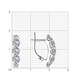 Серьги SOKOLOV - Серебро 925, Фианит (арт. 94023498)