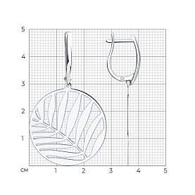 Серьги Diamant - Серебро 925 (арт. 94-121-00752-1)