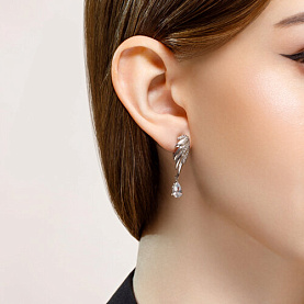 Серьги SOKOLOV - Серебро 925, Фианит (арт. 94025020)