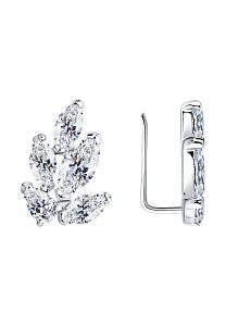 Серьги SOKOLOV - Серебро 925, Фианит (арт. 94026216)