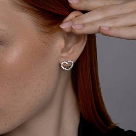 Серьги SOKOLOV - Серебро 925, Фианит (арт. 94026760)