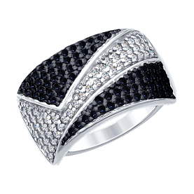 Кольцо SOKOLOV - Серебро 925, Фианит (арт. 94012393)