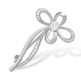 Брошь EFREMOV - Серебро 925, Фианит (арт. 15100110156-501)