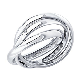 Кольцо Diamant - Серебро 925, Бриллиант (арт. 94-211-02238-1)