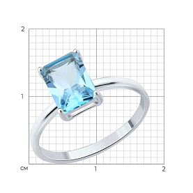 Кольцо SOKOLOV - Серебро 925, Топаз (арт. 92014651)