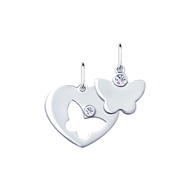 Подвеска SOKOLOV - Серебро 925, Фианит (арт. 94032121)