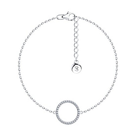 Браслет SOKOLOV - Серебро 925, Фианит (арт. 94050972)