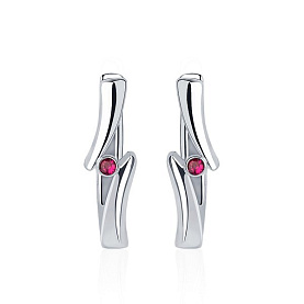 Серьги Platinum Lab. - Платина 950 (арт. ПС-007Р-01)