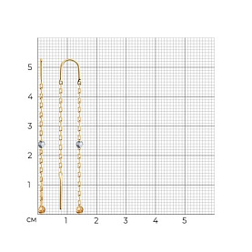 Серьги SOKOLOV - Золото 375 (арт. 31-123-01165-1)